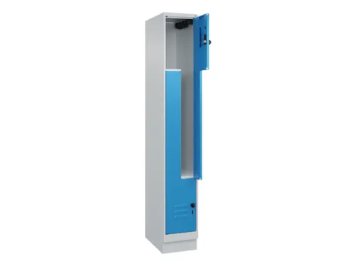 Z-garderobekast,HxBxD 1950x300x500mm,vak B 150/300mm,draaigrendel