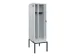 locker met bank,voor scheiding van kleding,HxBxD 2120x600x815mm,2vak