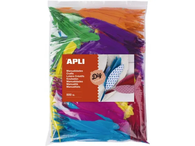 Pluimen Zakje Met 500 Stuks In Geassorteerde Kleuren