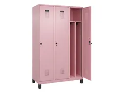 locker voor scheiding van kleding,HxBxD 1950x1200x500mm,3vak