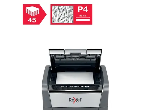 Papiervernietiger Rexel Optimum Auto+ 45X snippers 4x28mm