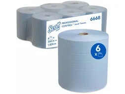 Scott 6668 handdoekrol Airflex 1-laags Blauw