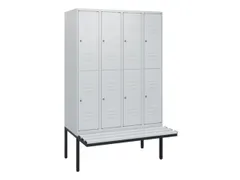 Dubbeldekse dekenkist,HxBxD 1950x1200x815mm,4x2vak.,vak B 300mm