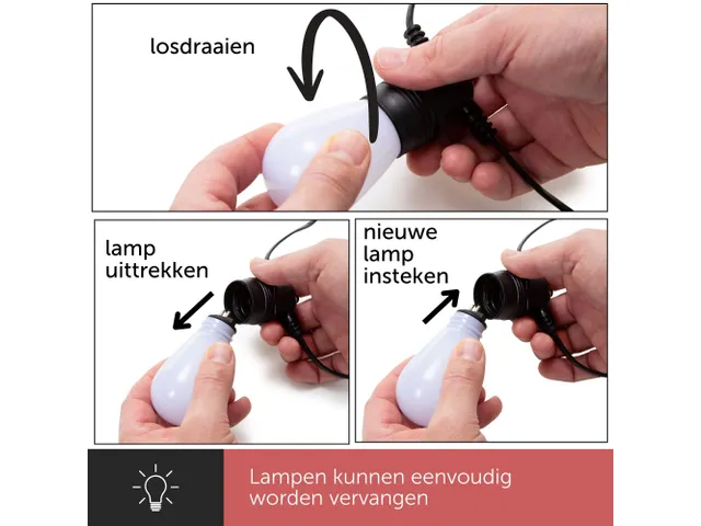 Tuya LED - 15m - 15 Lampes Blanches - càble Noir - Smart