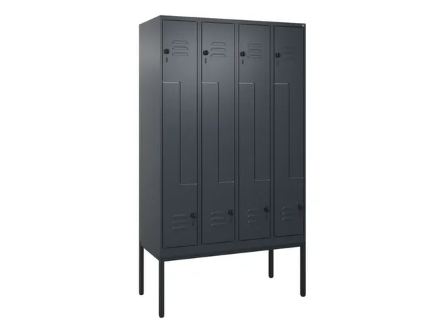 armoire vestiaire Z HxlxP 2120x1200x500mm larg. compart. 150/300mm
