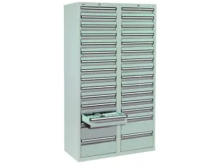 ladekast HxBxD 1800x1000x500mm 30laden vergrendeling RAL7035 - 2