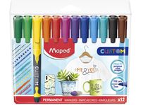 Viltstift Maped Custom set á 12 kleuren
