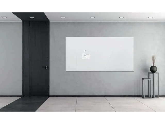 Glasmagneetbord XL Sigel super wit 2000x1000x18mm 2 magneten