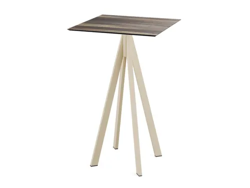 statafel,HxBxD 1090x700x700mm,rechthoekig,4voeten zandkleuren