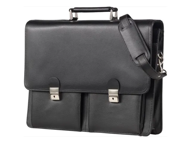 Aktetas Alassio Veneto Zwart Leder 15 inch laptop