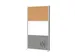 MAULconnecto Scheidingswand 1x donker whitebord kurk Frame Zilver