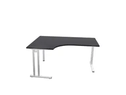 bureau in vrije vorm,HxBxD 740x1600x1200mm,vrije vorm,CC-zwart