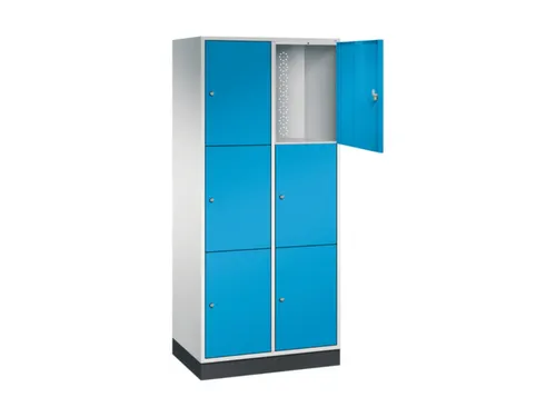 grootvolume-lockersysteem,RAL 7035/RAL 5012,HxBxD 1950x820x500mm