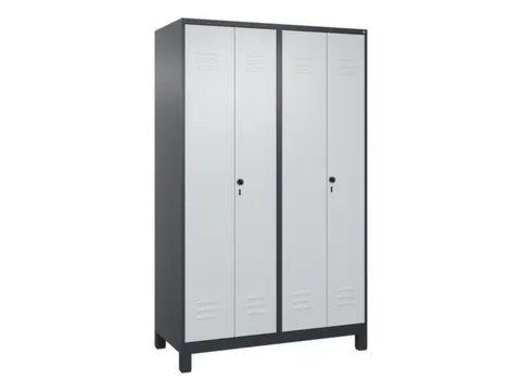 locker voor scheiding van kleding,HxBxD 1950x1200x500mm,4vak