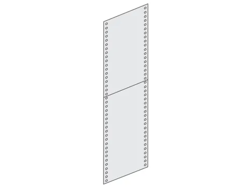 zijwand,v. inhaakstelling,HxD 2500x600mm,verzinkt,massief plaatstaal