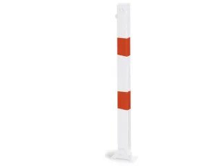 Afzetpaal Vierkant 70x70mm Omlegbaar Cilinderslot Platte Kop - 1