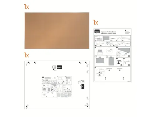 Prikbord Nobo Impression Pro widescreen 50x89cm kurk