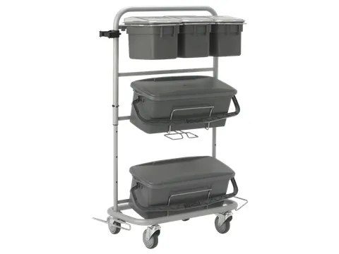 ErgoClean 580410 QSR Trolley voor microvezelreiniging (SLIMLINER