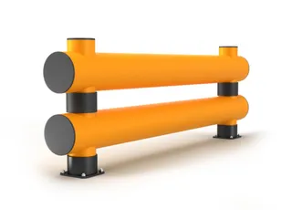 Aanrijdbeveiligingsbarrière Dubbele Plank V. Binnen/Buiten - 1