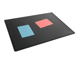 Schrijfonderlegger 650x500 mm met transparante cover PP Zwart - 2