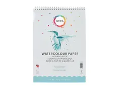 Aquarelblok Qrea A4 20 vel 200gr spiraal