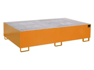 stellingopvangbak,opvangvol. 1000l,HxBxD 505x2150x1300mm,m. rooster - 1