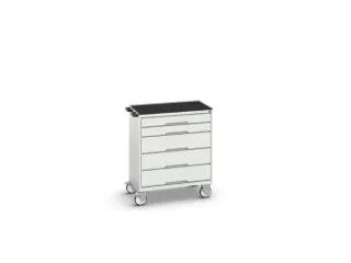 gereedschapswagen,HxBxD 965x800x550mm,4-voet/4wielen - 1