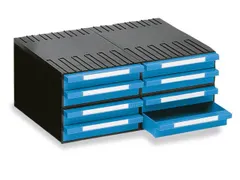 Combi-Ladensysteem Hxbxd 202X482X345Mm 4/8Behuizingen/laden Blauw