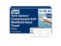 Tork 100888 H2 Xpress compressed Premium Handdoek 2-laags 12x170 stuk