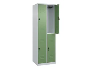 dubbeldekse locker,HxBxD 1850x600x500mm,2x2vak.,vak B 300mm - 2