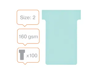 Planbord T-kaart Nobo nr 2 48mm blauw - 5