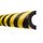 buisbescherming,boog,LxØ 1000x50-70mm,PU,geel/zwart,zelfklevend