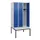 locker met bank,HxBxD 1950x900x815mm,3vak,vak B 300mm,draaigrendel