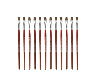 Penseel Kangaro Serie 121 plat Nr. 6 geitenhaar doos 12 stuks - 1