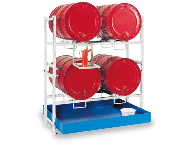Complete Aanbieding Stapelframes 2x 2x200l Opvangbak Verzinkt