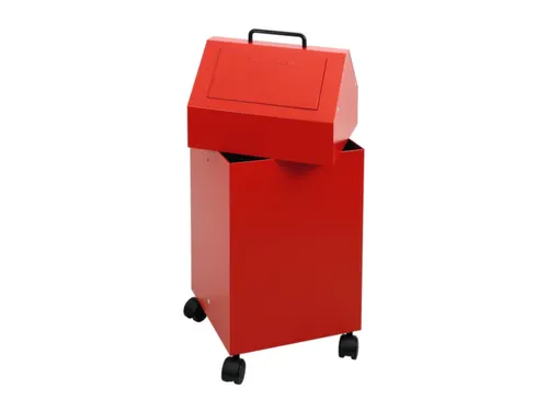 Afvalverzamelaar Vuurremmend 1X45 Liter 710X330X310Mm Rood