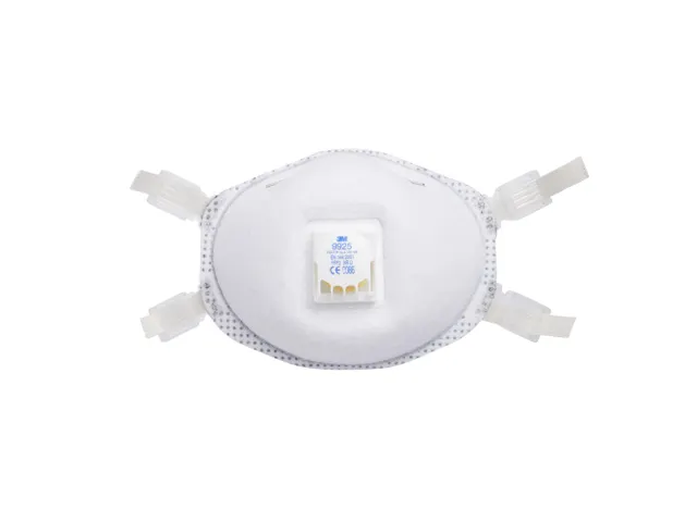 3M 9925 P3 R FFP2 NR D voorgevormd stofmasker met ventiel, per 10 mask