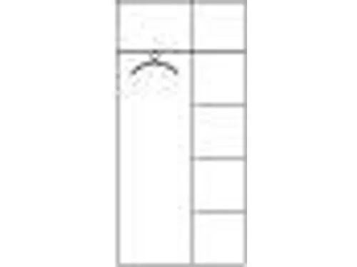 Garderobekast 1950x930x400mm Hoedenplank Kledingstang 4legborden