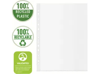 geperforeerde showtas 100 % gerecycleerd A4 20 stuks - 3