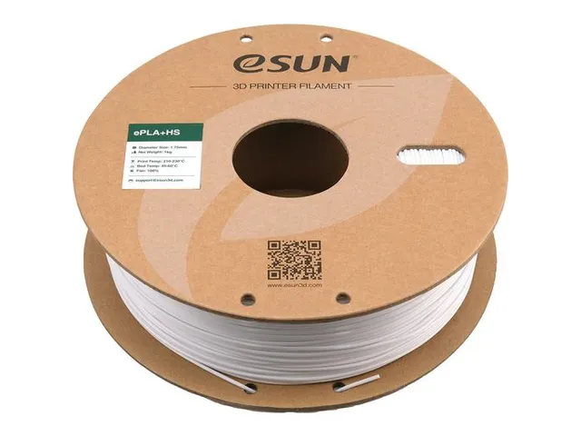 eSUN 3D printer Filament ePLA+HS 1,75mm Koud Wit 1kg