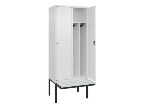 locker voor scheiding van kleding,HxBxD 2120x800x815mm,2vak