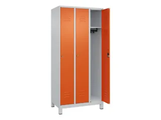 locker,HxBxD 1950x900x500mm,3vak,vak B 300mm,cil.-slot,voeten - 2