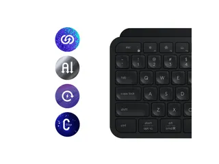 Logitech MX Keys S Combo toetsenbord en muis Azerty Frans - 1
