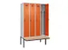 locker met bank,voor scheiding van kleding,HxBxD 2120x1200x815mm,4vak