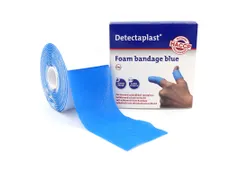 Detectaplast Zelfklevend schuimverband 6cm x 4,5mtr, blauw