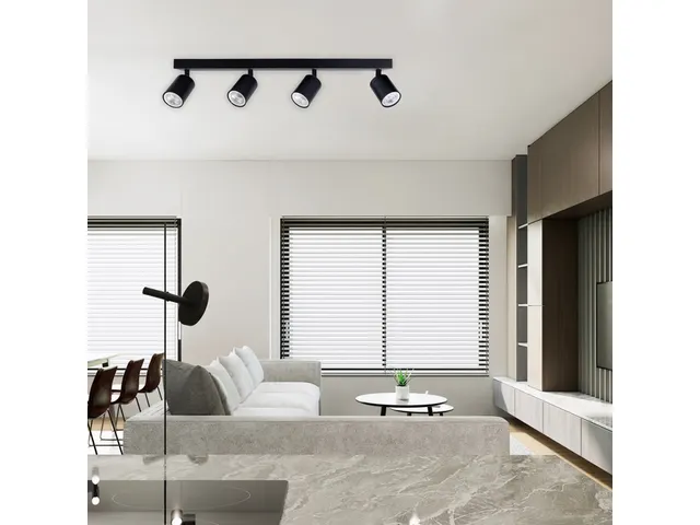 Spot plafonnier Integral Siena 4 spots IP20 GU10 noir