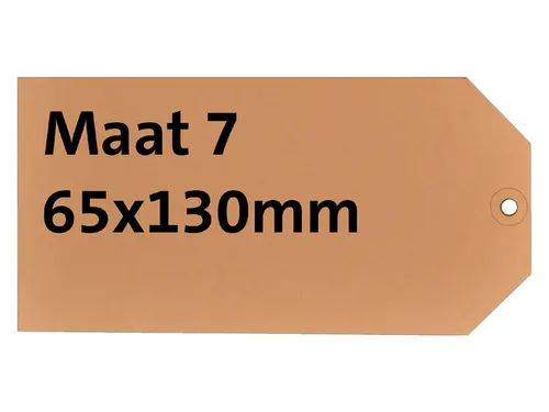 Label Karton Nr 7 200Gr 65X130Mm Chamois
