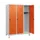 schoollocker,HxBxD 1630x1200x500mm,3vak,vak B 400mm,draaigrendel