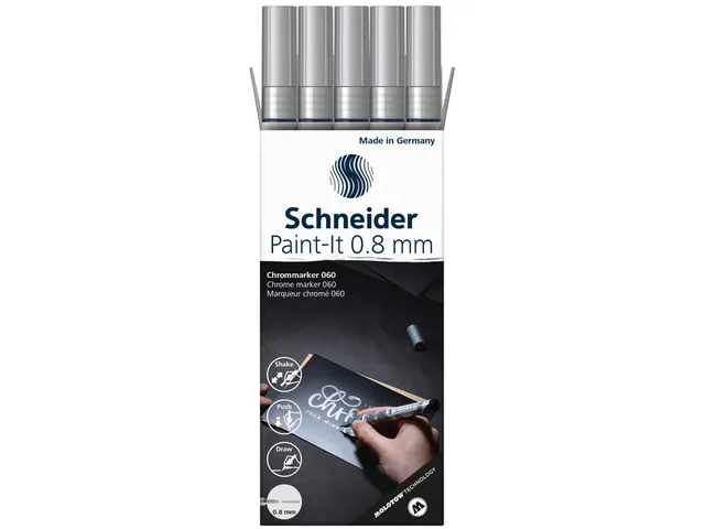 Viltstift Schneider Paint-it 060 0.8mm metallic chrome