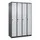 locker,HxBxD 1850x1200x500mm,4vak,vak B 300mm,draaigrendel